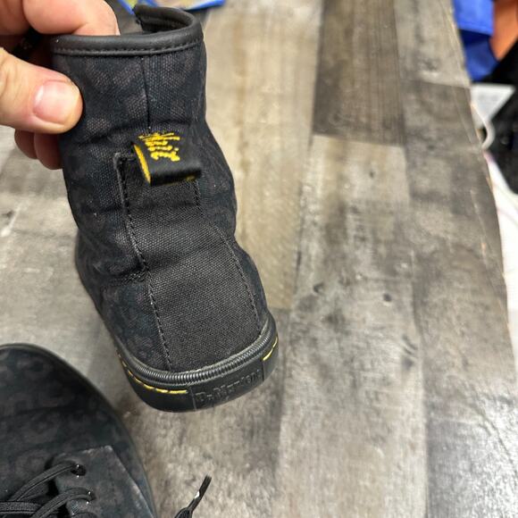 Dr. Martens Womens Sheridan Printed Animal Print HighTop Lace Up Canvas Boots 9 - Picture 4 of 16